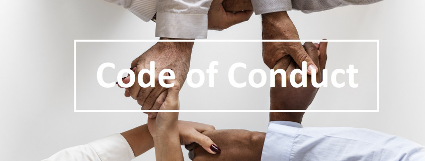 Hände, die einander halten als Sinnbild für Code of Conduct