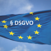 EU Flagge mit DSGVO Aufschrift